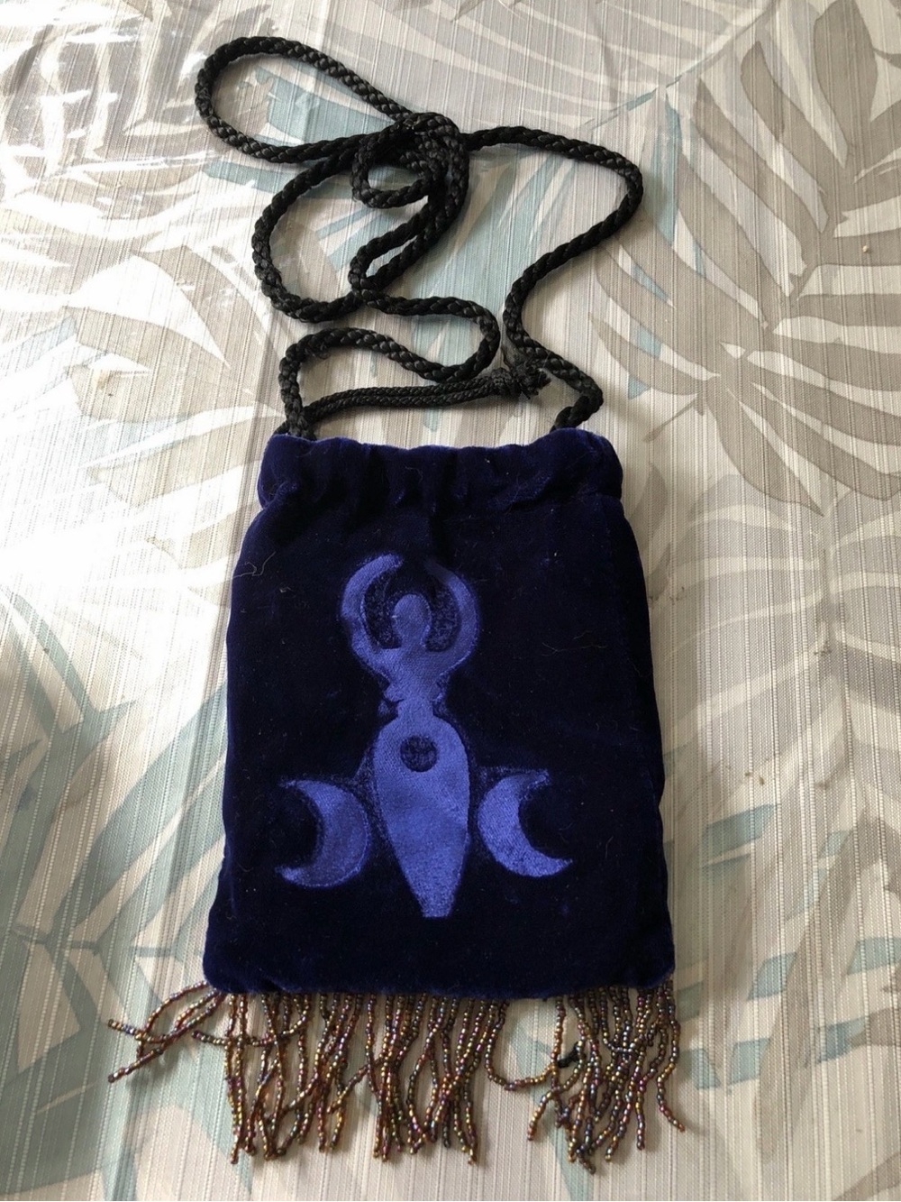 Blue Velvet Tarot Bag 7” X 5”